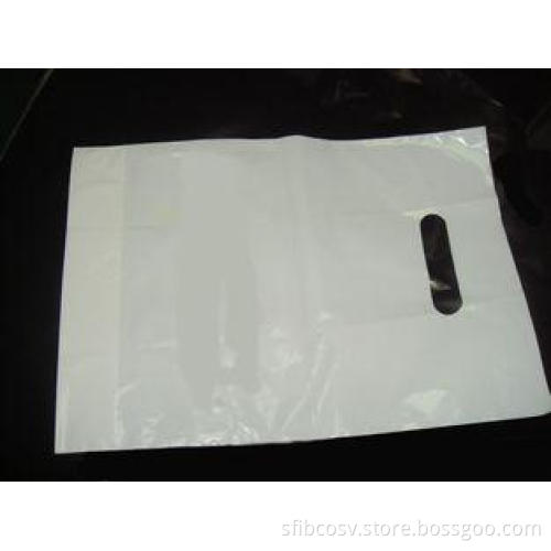 Gravure Printing White Printed Die Cut Plastic Patch Handle